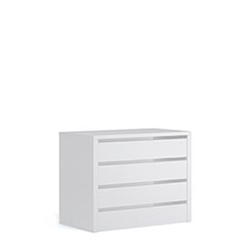 Тумба вкладная для двухдверного шкафа (белая)