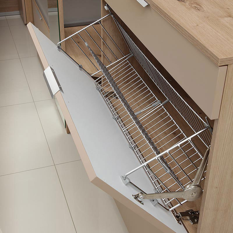 Прихожая Наполи (дуб Крафт серый/белый матовый)