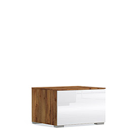 Тумба в гостиную Solo без топа (таксония/белый глянец)