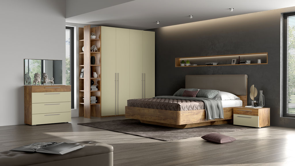 Спальня Solo (тис Таксония/крем матовый)