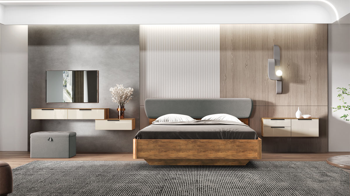 Спальня Solo (тис Таксония/ваниль глянец)