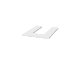 Комплект дек. эл. для 1 дверного шкафа (белый матовый)