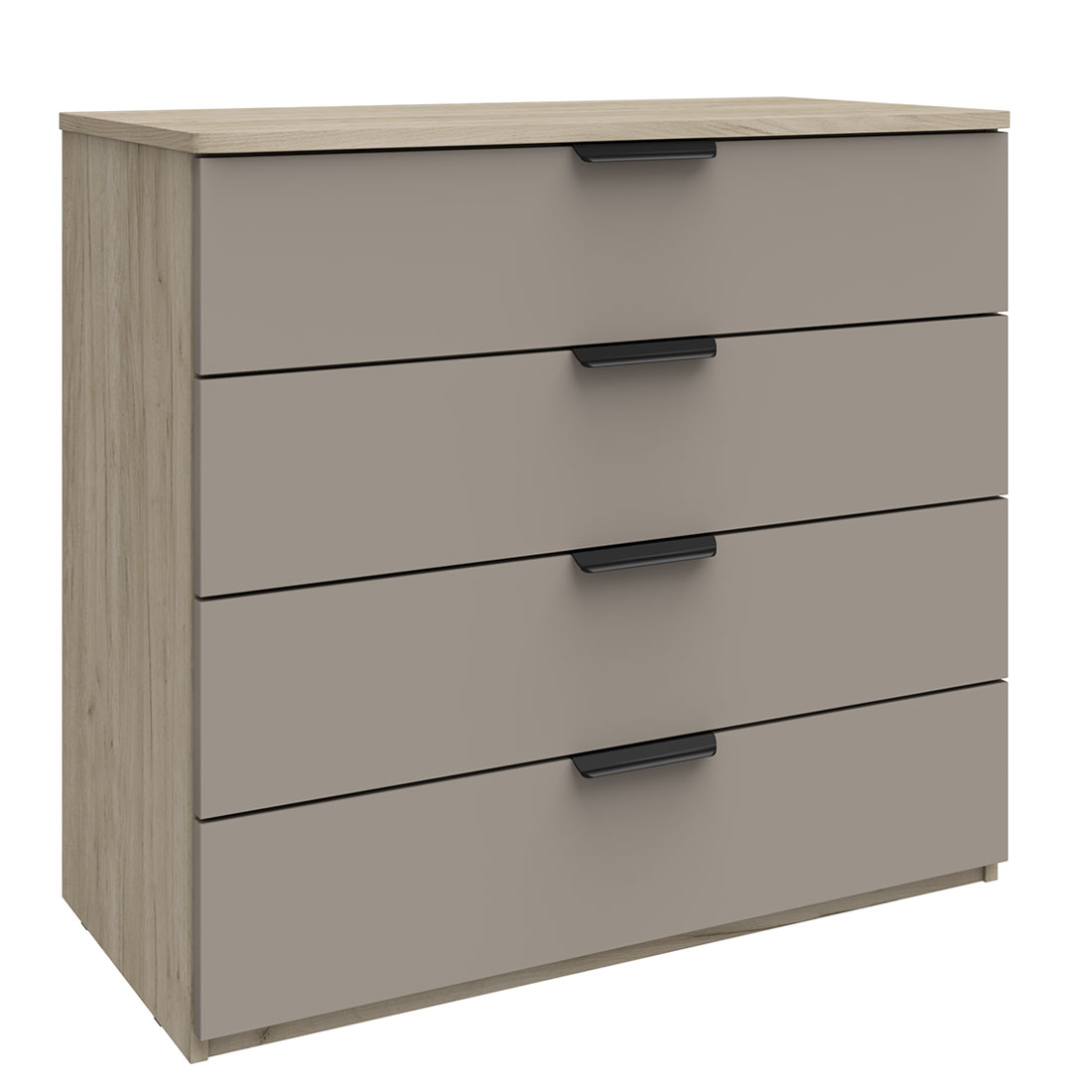 Широкий комод Napoli (Крафт серый/камень Терра)