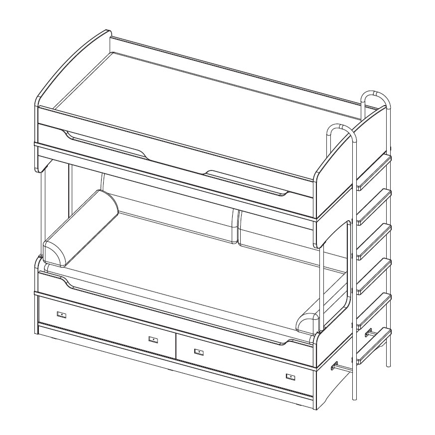 Лестница металлическая (установка боковая) Таксония