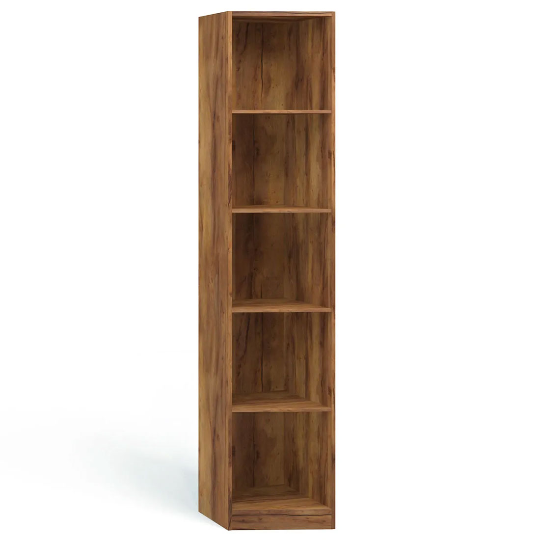 Шкаф-колонка переходной (белый/белый глянец) левый