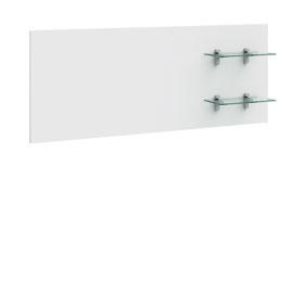 Настенная панель в гостиную Solo 160см (Белый матовый)