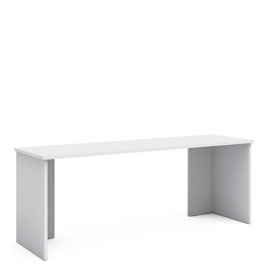 Письменный стол 200 см Магнолия (белый матовый)