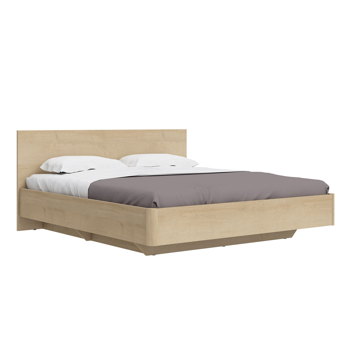 Двуспальная кровать  180х200 Solo (дуб Ривьера)