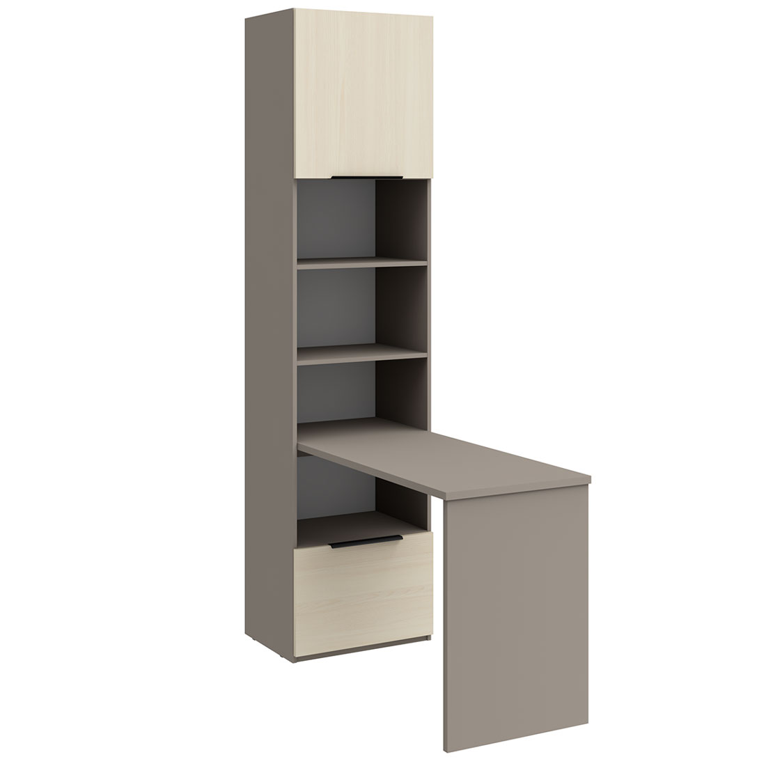 Стол-стеллаж Napoli (Камень Терра/Ритмо)