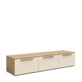 Тумба в гостиную Solo 3 ящика (Ривьера/крем)