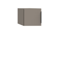Антресоль для углового шкафа-пенала Наполи (Камень Терра) левая