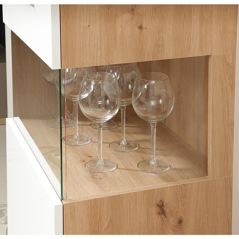 Гостиная Наполи (дуб Крафт золотой/белый глянец)