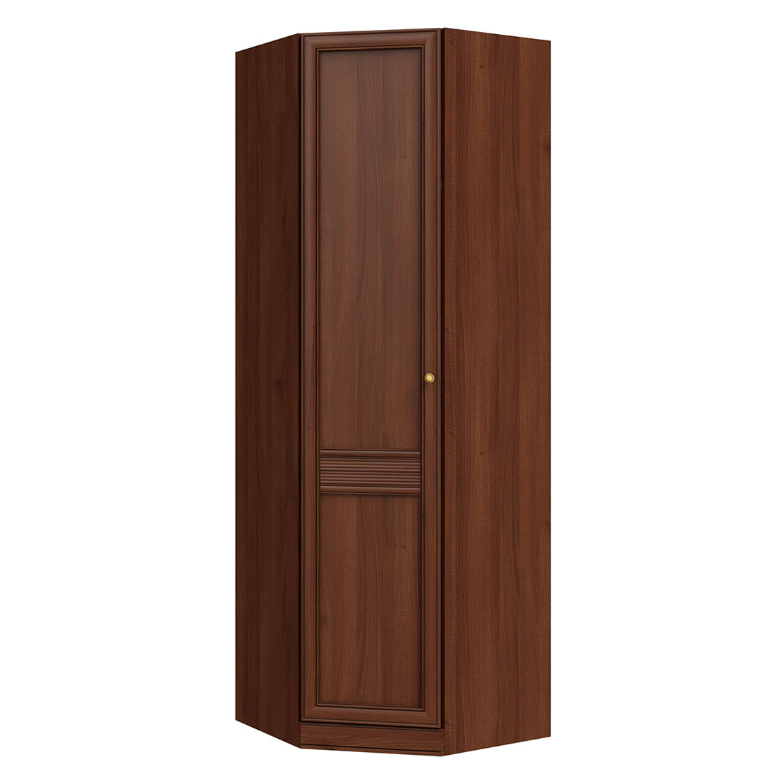 Шкаф угловой Верди (орех Леванте) левый