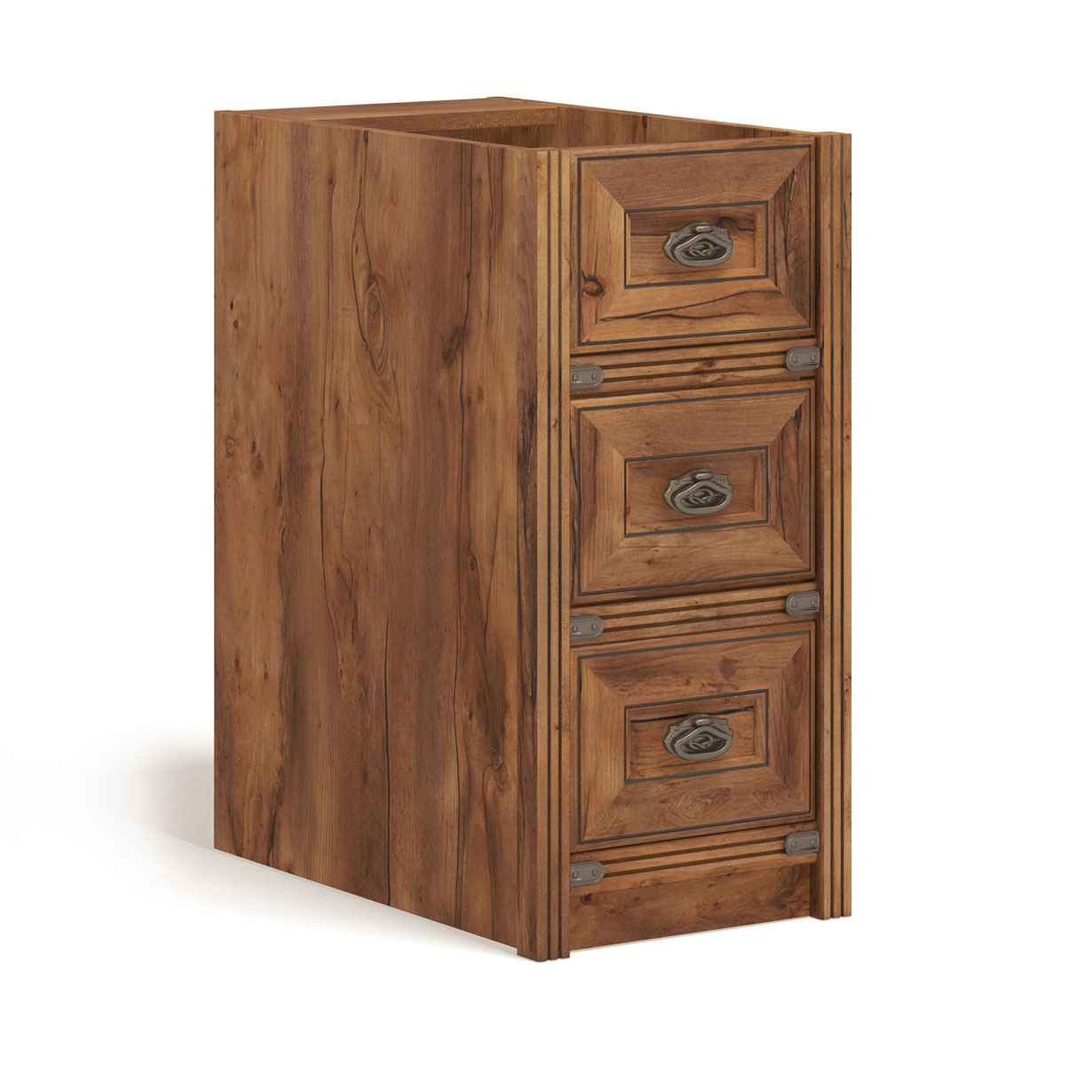 Тумба узкая 3 ящика Атлантида (Таксония)