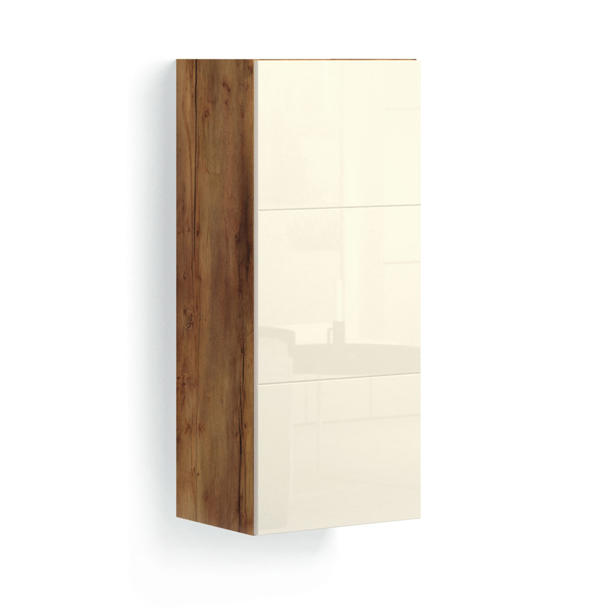 Навесной шкаф в гостиную Solo (таксония/крем)