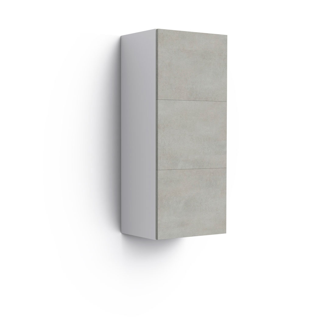 Навесной шкаф Solo (белый/бетон Grey)