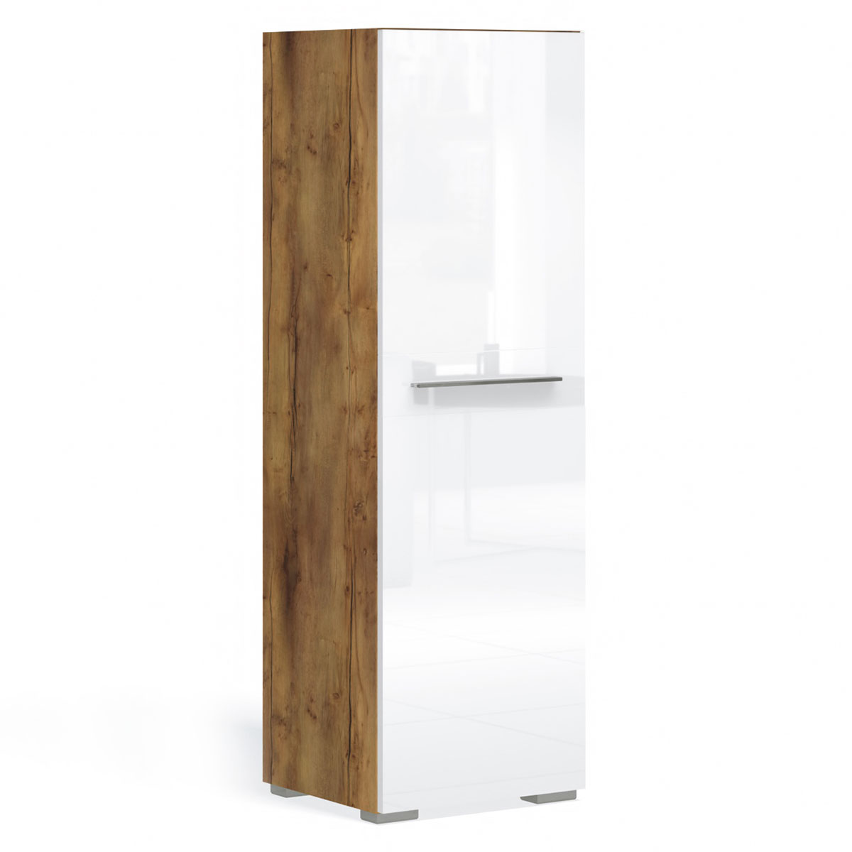 Шкаф-пенал Solo (таксония/белый) правый