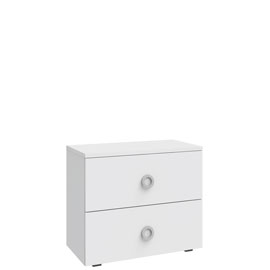 Тумба 2 ящика Люмия (Белый матовый)