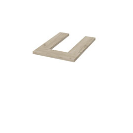 Верхние бруски для шкафа-пенала (Крафт серый)