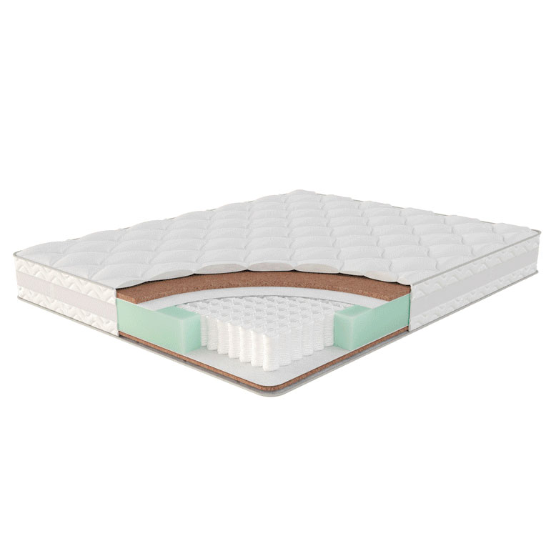 Кровать Napoli-2 с матрасом (Крафт белый)