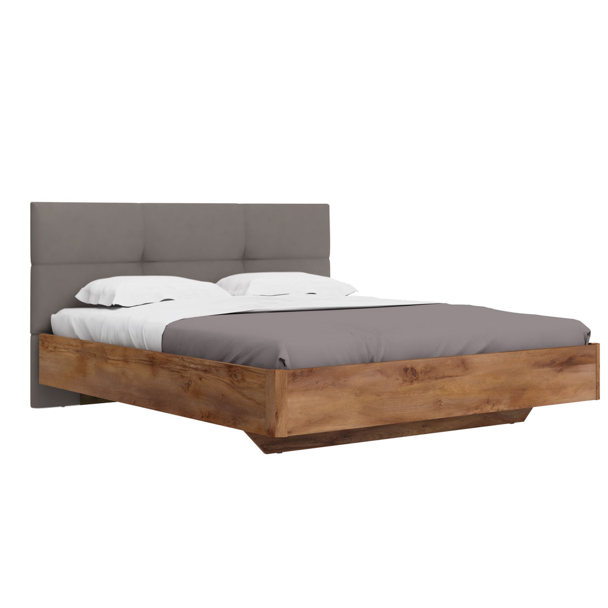 Кровать с мягкой спинкой  Solo QUATRO 180х200 (таксония/рогожка)