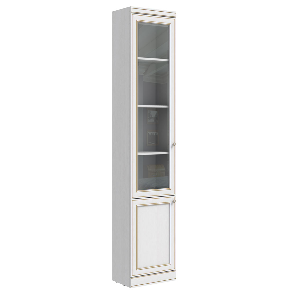 Шкаф-витрина Верди (дуб Белуна)