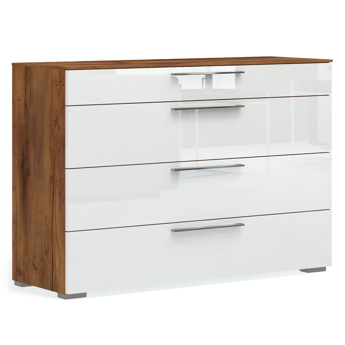 Комод c выдвижными ящиками Solo (таксония/белый глянец)