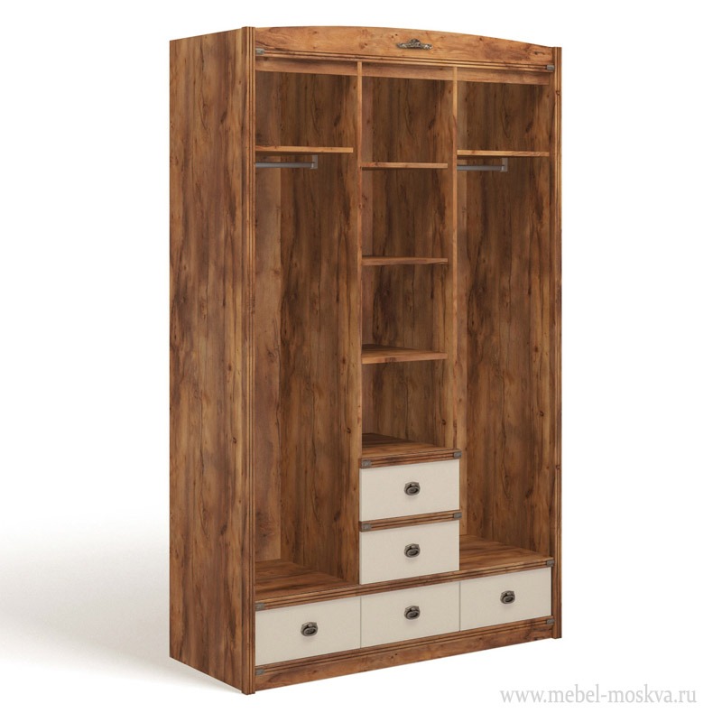 Шкаф Атлантида "Лагуна" с рисунком (таксония/карамель)