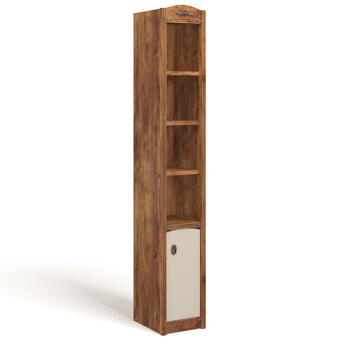 Стеллаж узкий Атлантида "Лагуна" (таксония/карамель) правый