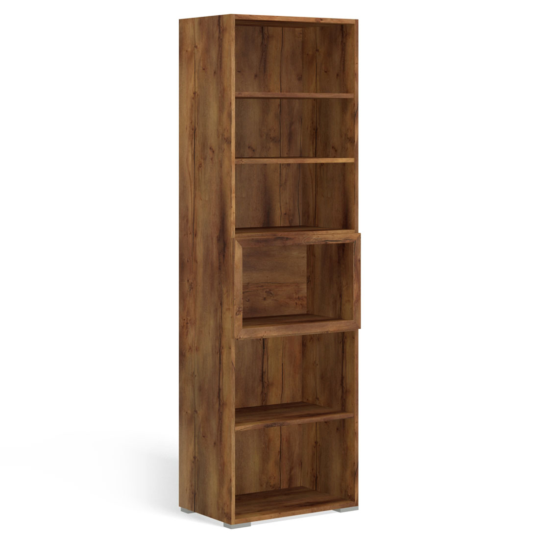 Шкаф-пенал с нишей Solo (Таксония/глянец крем)