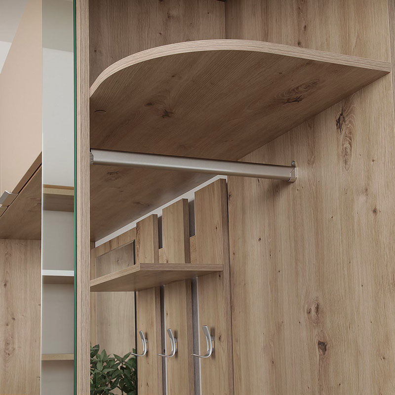 Прихожая Наполи (дуб Крафт белый/бетон Dark)