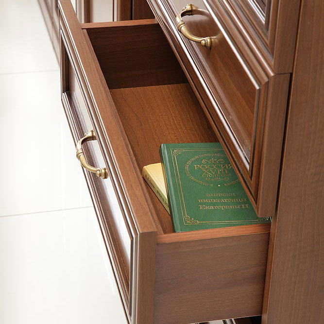 Комод 5 ящиков Верди (орех Леванте)