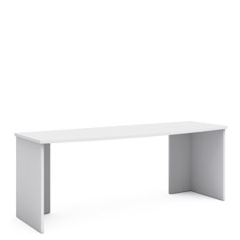 Письменный стол 200 см Магнолия (белый матовый)