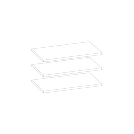 Комплект полок Люмия (Белый матовый)