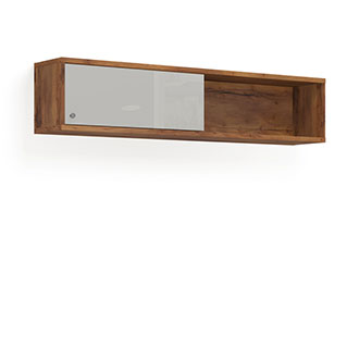 Полка настенная дверь-купе 160 (Таксония/Моккачино)