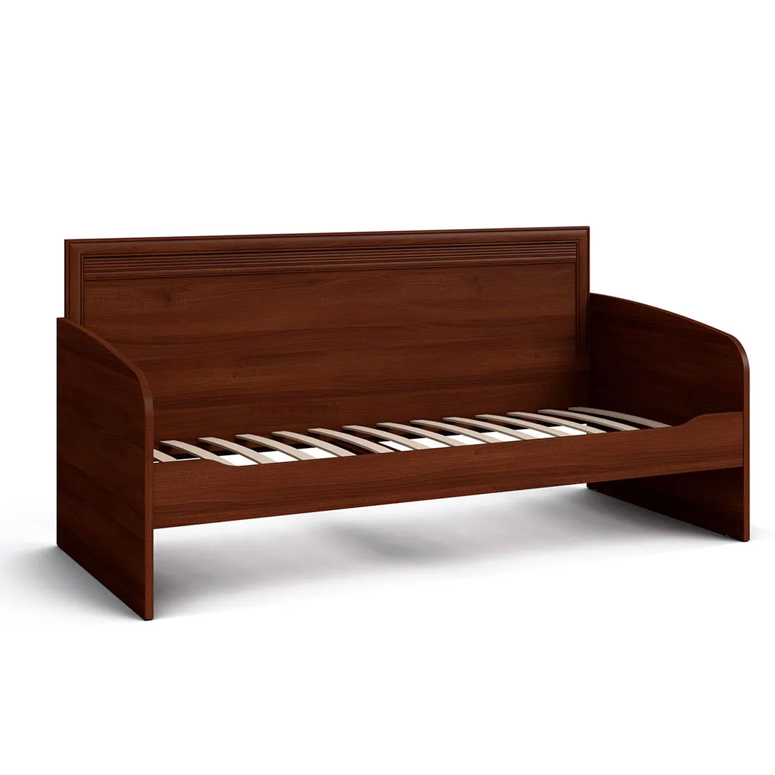 Кровать-тахта 90х200 с ящиками VERDI (орех Леванте)