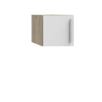 Антресоль для углового шкафа-пенала Наполи (дуб Крафт серый) левая