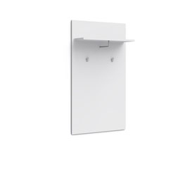 Вешалка в прихожую с полкой (белый)