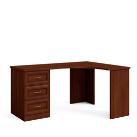 Письменный стол с тумбой Верди (орех Леванте)