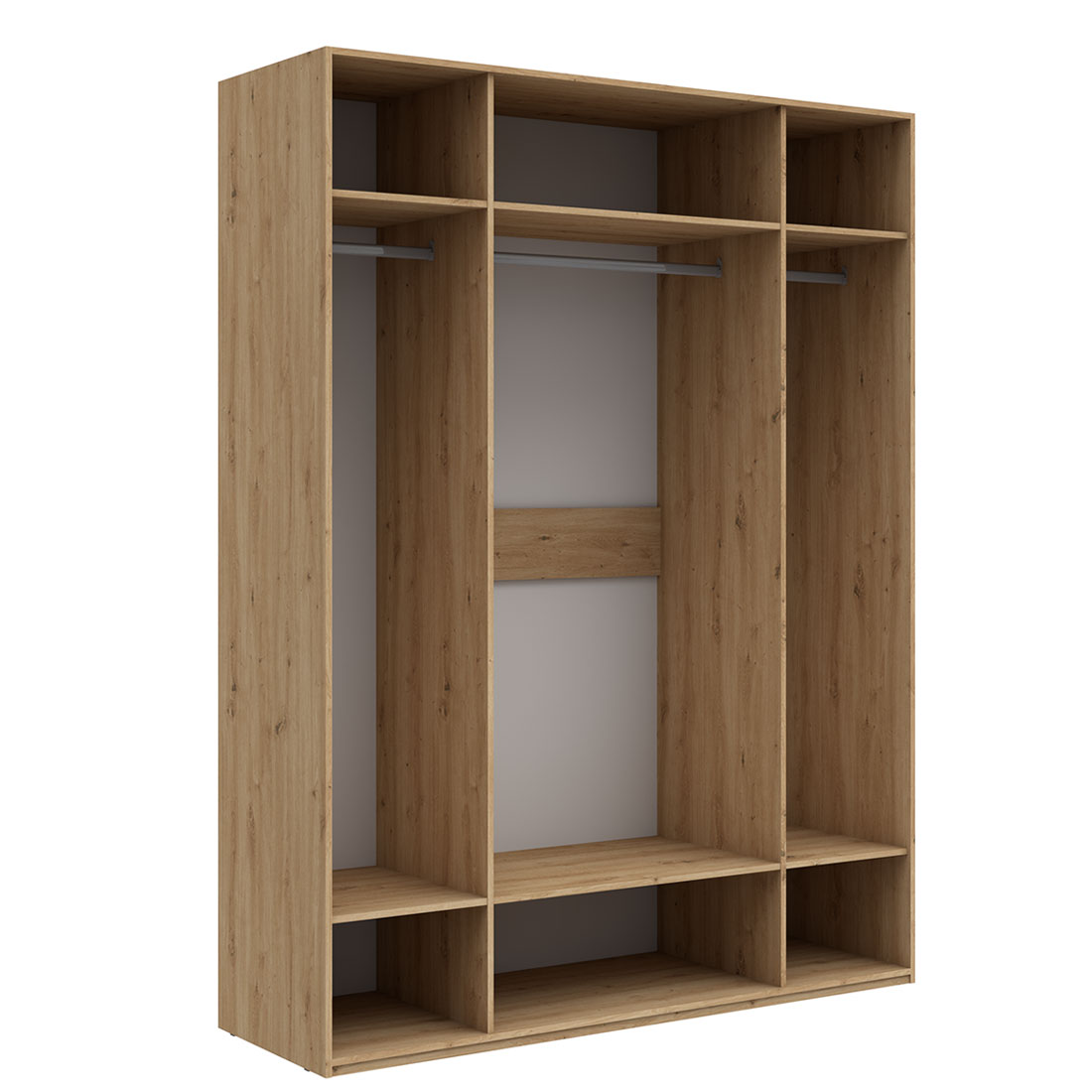 Шкаф для одежды 4 двери Napoli (Крафт золотой/белый глянец)