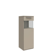 Низкий шкаф-витрина Napoli (Камень Терра) правый