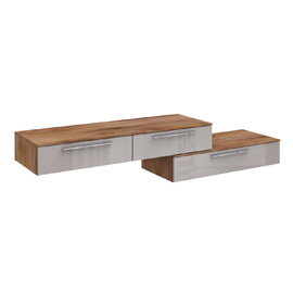 Подвесной стол-консоль Solo (тис Таксония/Моккачино глянец)