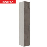 Шкаф-пенал с антресолью Наполи (дуб Крафт белый)