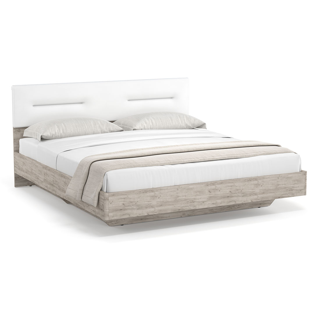 Кровать 180х200 Napoli-1 с ящиком (Крафт серый)