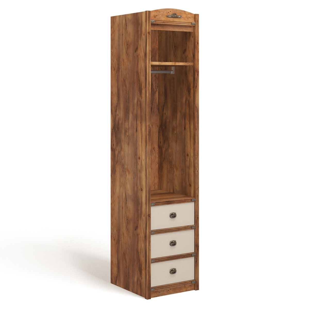 Шкаф-пенал Атлантида Лагуна (таксония/карамель) правый