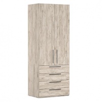 Шкаф с ящиками для белья Наполи (Крафт серый)