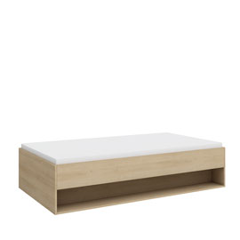 Кровать-тахта Solo 90х190 с ящиком для белья (дуб Ривьера)