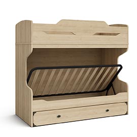 Двухъярусная кровать Атлантида 90х190 (ривьера)