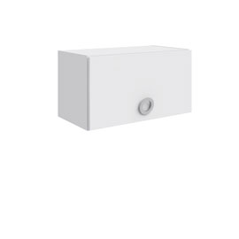 Полка с дверью Люмия (Белый матовый)