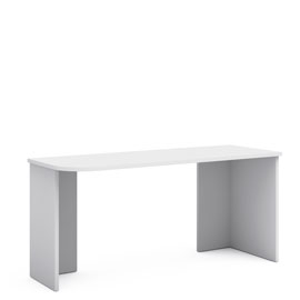 Письменный стол 160 см Магнолия (белый матовый)